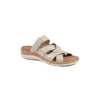 Pavers Wide Fit Adjustable Strappy Sandals - Soft Gold Size 4
