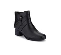 Pavers Wide-Fit Breathable Leather Boots - Black Size 6