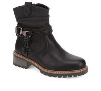 Pavers Wide Fit Buckle Ankle Boots - Black Size 7