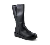 Pavers Wide Fit Calf Length Boots With Inside Zip - Black Size 6