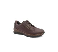 Pavers Womens Wide Fit Casual Bungee Lace Shoes Chocolate Size 5