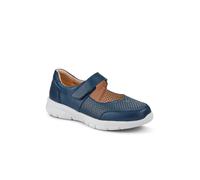 Pavers Wide Fit Chunky Leather Mary Janes In Navy Navy 8
