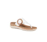 Pavers Comfort Toe Post Sandals - White Size 7