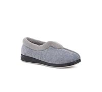 Pavers Wide Fit Cosy Antibacterial Full Slippers In Grey Grey 3