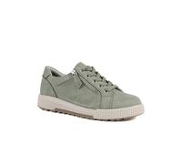 Wide Fit Dual Fasten Trainers - Sage Size 7