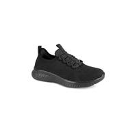 Pavers Women's Just Step In Wide Fit Bungee Lace Trainers in Black | Size: 5 Pavers Black 5