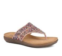 Pavers Wide Fit Jewelled Cushioned Toe Post Sandals - Multi Size 4