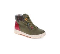 Pavers Womens Wide Fit Knitted Cuff Ankle Boots Khaki Size 6