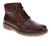 Pavers Wide Fit Lace-Up Casual Boots - Dark Brown Size 10