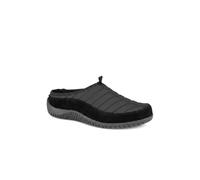 Pavers Womens Wide Fit Leather Chunky Sole Clogs Black Size 3