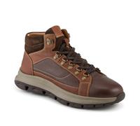 Pavers Wide Fit Leather Cushioned Sole Boots - Brown Size 10