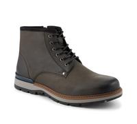 Pavers Wide Fit Leather Lace Boots With Zip Fasten - Black Size 8