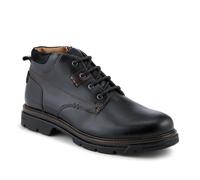 Pavers Wide Fit Leather Lace Up Boots - Black Size 12