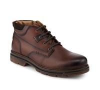 Pavers Wide Fit Leather Lace Up Boots - Brown Size 12
