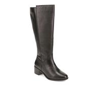 Pavers Wide-Fit Leather Long Boots - Black Size 4