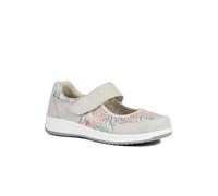 Pavers Wide Fit Leather Mary Janes In Beige Beige 6