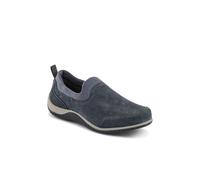 Pavers Wide-Fit Leather Slip-On Shoes In Grey Grey 7