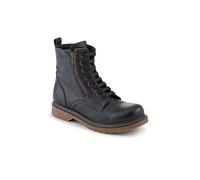 Pavers Wide-Fit Leather Zip-Up Boots In Black Black 6