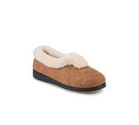 Pavers Wide Fit Memory Foam Cosy Slippers - Chestnut Size 9