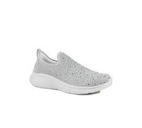 Wide Fit Memory Foam Sporty Trainers - Grey Size 6