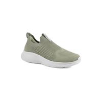 Wide Fit Memory Foam Easy Step in Trainers - Khaki Size 7