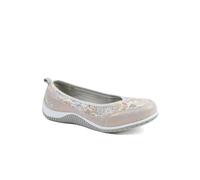 Pavers Wide Fit Memory Foam Floral Pumps - Floral Size 8