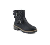 Pavers Wide Fit Quilted Ankle Boots In Black Black 5