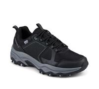 Pavers Wide-Fit Rugged Water-Resistant Walking Shoes - Black-Black Size 8