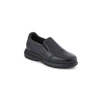 Pavers Wide-Fit Sheepskin Leather Slip-Ons In Black Black 7
