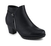 Pavers Wide Fit Smart Zip Up Ankle Boots - Black Size 3