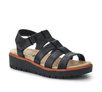 Pavers Wide Fit Strappy Sandals - Black Size 5