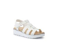 Pavers Wide Fit Strappy Sandals In White White 6