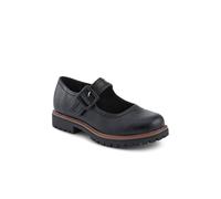 Pavers Wide Fit Touch-Fasten Chunky Mary Janes - Black Size 7