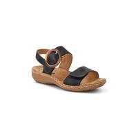 Pavers Wide Fit Touch-Fasten Sandals In Black Black 5