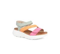 Pavers Wide Fit Triple Adjustable Strap Sandals - Pink Multi Size 5