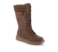 Pavers Wide Fit/Wide Calf Boots With Knitted Cuff? - Brown Size 3