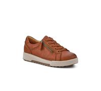 Pavers Wide Fit Zip & Lace Trainers In Brown Brown 5