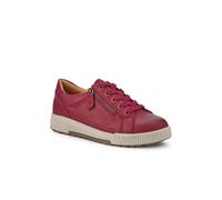Wide Fit Zip & Lace Trainers - Red Size 6