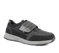 Pavers Wide Mens Wide Fit Adjustable Fasten Casual Shoes Black Size 9