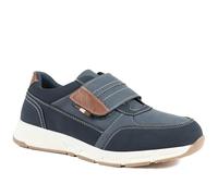 Pavers Wide Mens Wide Fit Adjustable Fasten Casual Shoes Navy Size 9