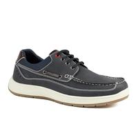 Pavers Mens Wide Fit Lightweight Lace-Up Shoes in Navy Blue - Comfortable to Walk in - Cushioned Sole & Grip for Everyday Wear - UK Size 8