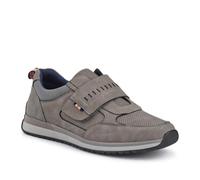 Pavers Wide Mens Wide Fit Touch Fasten Trainers Grey Size 9