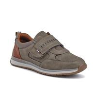 Pavers Wide Mens Wide Fit Touch Fasten Trainers Khaki Size 12