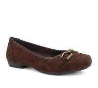 Pavers Wide Womens Wide Fit Buckle Detailed Pumps Brown Size 9
