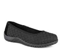 Pavers Womens Wide Fit Quilted Upper Comfort Pumps Black Size 7