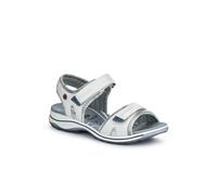 Adjustable Dual Touch Fastening Sandals - Off White Size 4