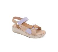 Pavers Women's Adjustable Fastening Cushioning Sandals in Tan | Size: 8