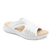 Pavers Women's Anatomic Self Moulding Cushioned Mule Sandals in White | Size: 5 Pavers White 5