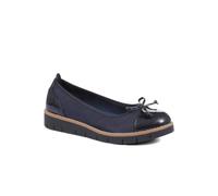Pavers Women's Ballet Pumps in Navy | Size: 6 Pavers Navy 6