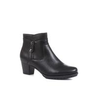 Pavers Block Heel Ankle Boots - Black Size 7